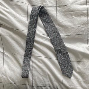 Pastel floral skinny tie - linen